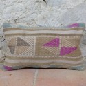 Coussin kilim beige Lumbar E008