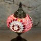 Lampe déco rouge en mosaïque Idia par KaravaneSerail 
