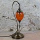 Lampe déco orange en col de cygne Astana, design oriental