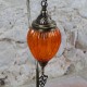 Lampe déco orange en col de cygne Astana, design oriental