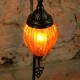 Lampe déco orange en col de cygne Astana, design oriental