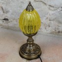 Lampe sur pied jaune Okoba