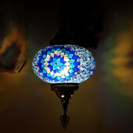 Applique en mosaïque turque bleue Alima par KaravaneSerail