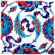 Carreau fleuri en faïence Atalis 20x20