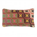 Coussin décoratif en kilim oriental Lumbar B018