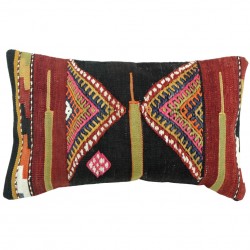 Coussin kilim rouge Lumbar C015