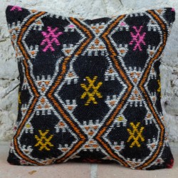 Coussin ancien kilim oriental d'Anatolie Kolon E032