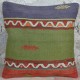 Coussin pastel vintage en kilim Kolon D070, décoration orientale