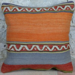 Coussin kilim vintage Kolon D071