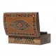 Boîte artisanale en bois et marqueterie Isis claire style oriental