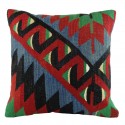 Coussin oriental en kilim Avshar A007