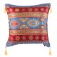 Coussin oriental rouge et bleu Kapadokia, déco cosy