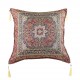 Coussin oriental de salon, style ethnique rouge bordeaux Lycia