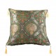 Coussin vert Cilicia décor oriental brillant