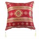 Coussin marocain rouge Bythinia avec motifs kilim