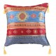 Coussin turc bleu et rouge Bythinia, décoration exotique