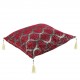 Coussin oriental moderne rouge bordeaux Mysia