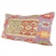 Grand coussin artisanal violet en kilim Tyana