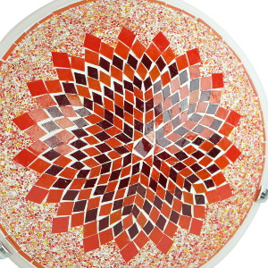 Décoration orange, plafonnier mosaïque Eshtan par KaravaneSerail