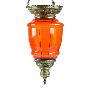 Lustre oriental orange Ninsun par KaravaneSerail