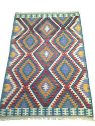 Tapis kilim turc géométrique par KaravaneSerail