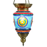 Cadeau artisanal oriental : luminaire en mosaïque Tiamat par KaravaneSerail