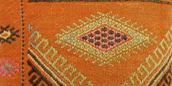 Fabrication d'un coussin kilim